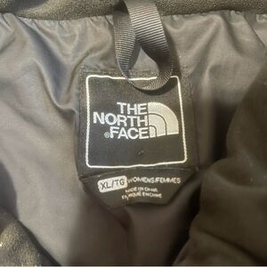 The North Face Women's Coat in Black with White Logo